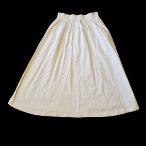 Sportables L White Modest Long Maxi Skirt‎ A Line Church Home School